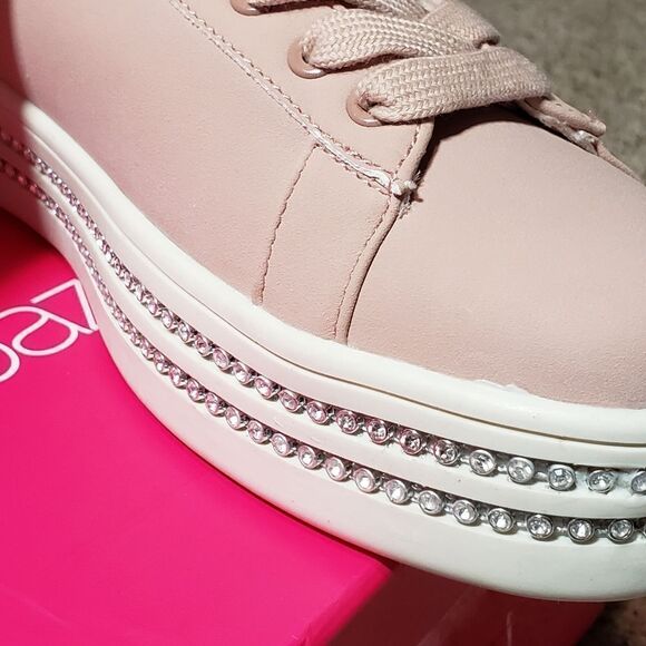 🔸️NIB Shoe Dazzle Blush Vyvyan Rhinestone Platform Shoes Size 8 - Picture 3 of 12